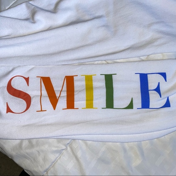 NEW Sundry SMILE White Sweatpants Size 1 (small) - Picture 4 of 9